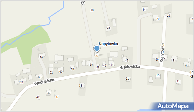 Kopytówka, Ojca Pio, 27, mapa Kopytówka