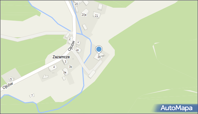 Ojców, Ojców, 1b, mapa Ojców