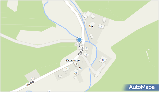 Ojców, Ojców, 2, mapa Ojców