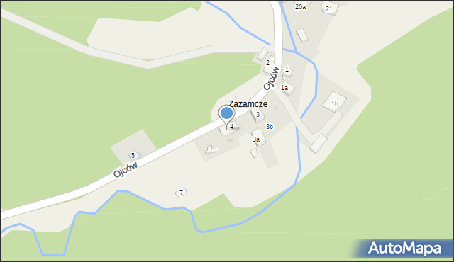 Ojców, Ojców, 4a, mapa Ojców