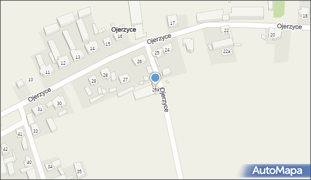 Ojerzyce, Ojerzyce, 26a, mapa Ojerzyce