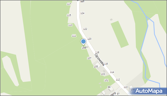 Prądnik Korzkiewski, Ojcowska, 109, mapa Prądnik Korzkiewski