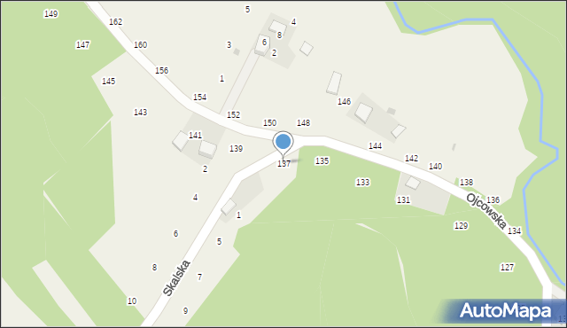 Prądnik Korzkiewski, Ojcowska, 137, mapa Prądnik Korzkiewski