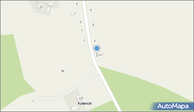 Wola Kalinowska, Ojcowska, 2, mapa Wola Kalinowska