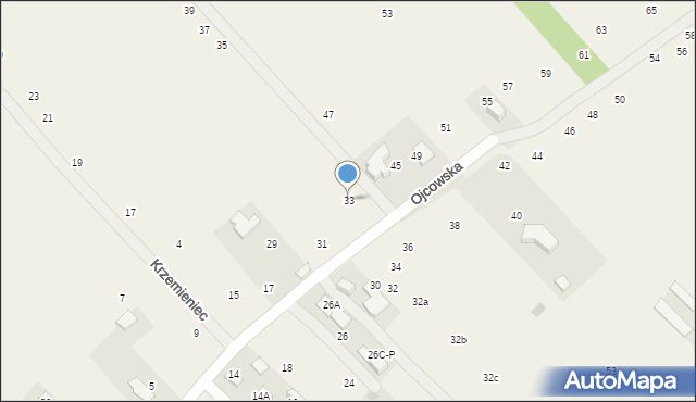 Zelków, Ojcowska, 33, mapa Zelków