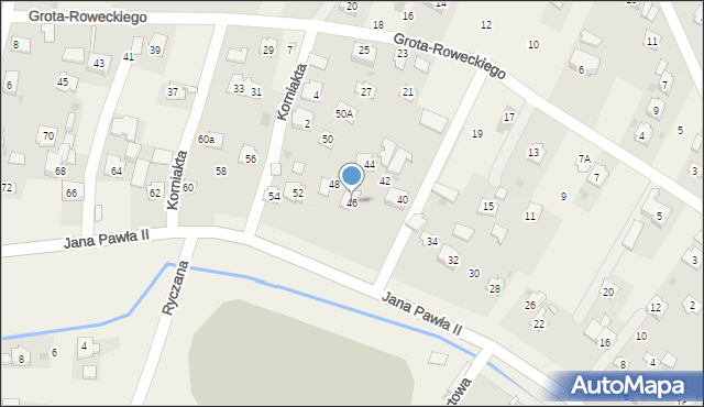 Żurawica, Ojca Świętego Jana Pawła II, 46, mapa Żurawica