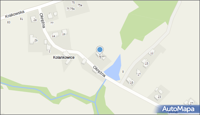 Bestwina, Okrężna, 5, mapa Bestwina