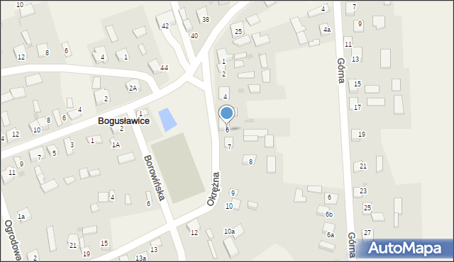 Bogusławice, Okrężna, 6, mapa Bogusławice