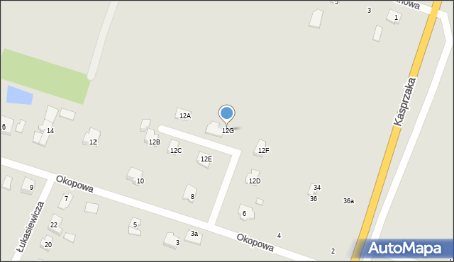 Ciechanów, Okopowa, 12G, mapa Ciechanów