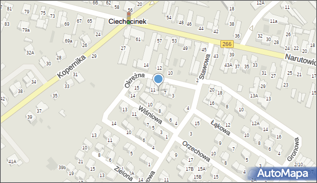 Ciechocinek, Okrężna, 9, mapa Ciechocinek