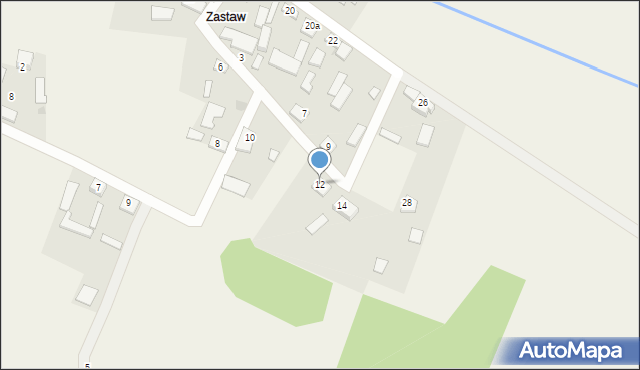 Czarnca, Okrężna, 12, mapa Czarnca