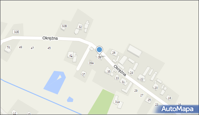 Dachowa, Okrężna, 39, mapa Dachowa