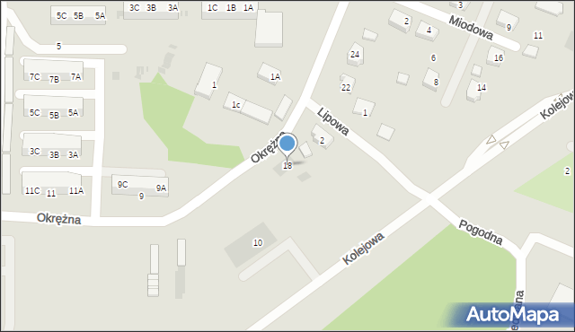 Drezdenko, Okrężna, 20, mapa Drezdenko