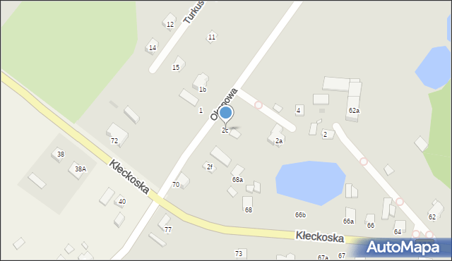 Gniezno, Okopowa, 2c, mapa Gniezna