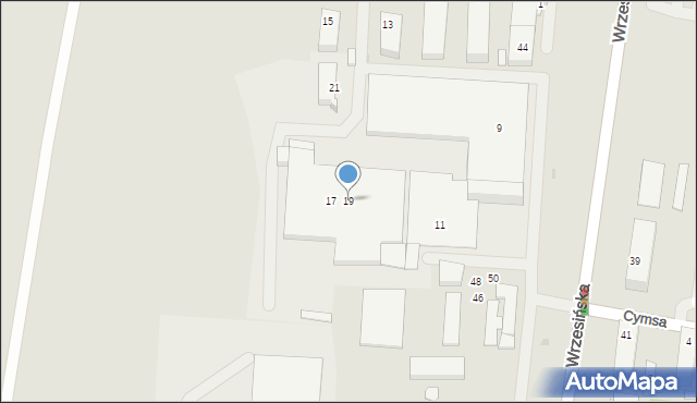 Gniezno, Okulickiego Leopolda, gen., 19, mapa Gniezna