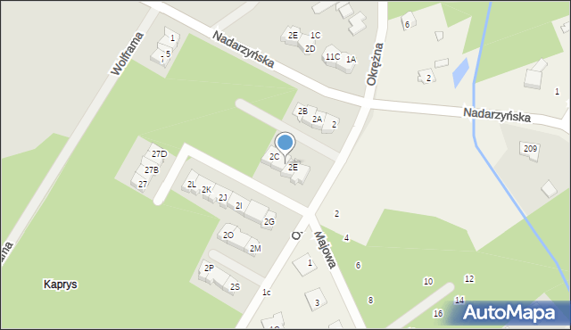 Grodzisk Mazowiecki, Okólna, 2D, mapa Grodzisk Mazowiecki