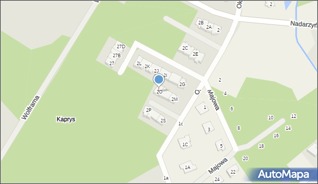 Grodzisk Mazowiecki, Okólna, 2O, mapa Grodzisk Mazowiecki