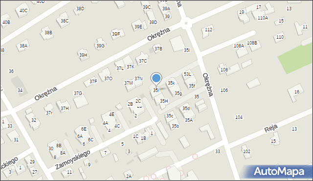 Grodzisk Mazowiecki, Okrężna, 53I, mapa Grodzisk Mazowiecki