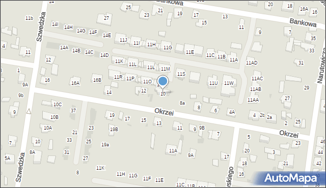 Grodzisk Mazowiecki, Okrzei Stefana, 10, mapa Grodzisk Mazowiecki