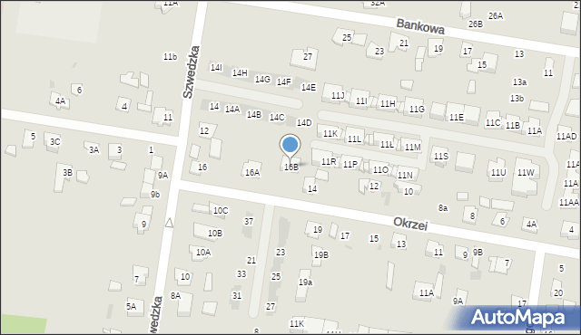 Grodzisk Mazowiecki, Okrzei Stefana, 16B, mapa Grodzisk Mazowiecki