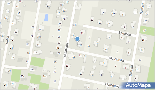 Hornówek, Okocimska, 14, mapa Hornówek