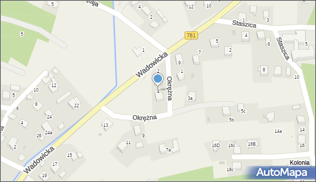 Jankowice, Okrężna, 4, mapa Jankowice