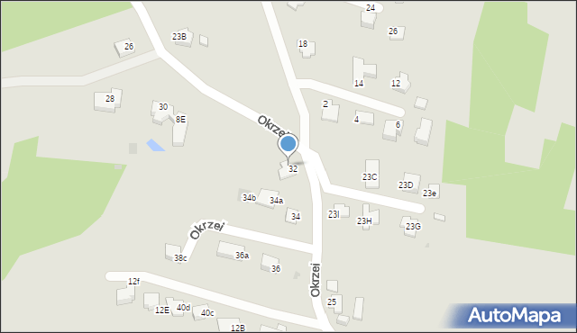 Jastrzębie-Zdrój, Okrzei Stefana, 8F, mapa Jastrzębie-Zdrój