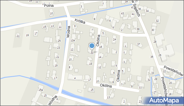 Kadłub, Okólna, 21, mapa Kadłub