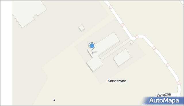 Kartoszyno, Okrężna, 2, mapa Kartoszyno