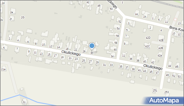 Kluczbork, Okulickiego Leopolda, gen., 30, mapa Kluczbork
