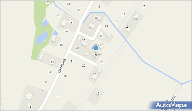 Krzeczów, Okulicka, 26, mapa Krzeczów