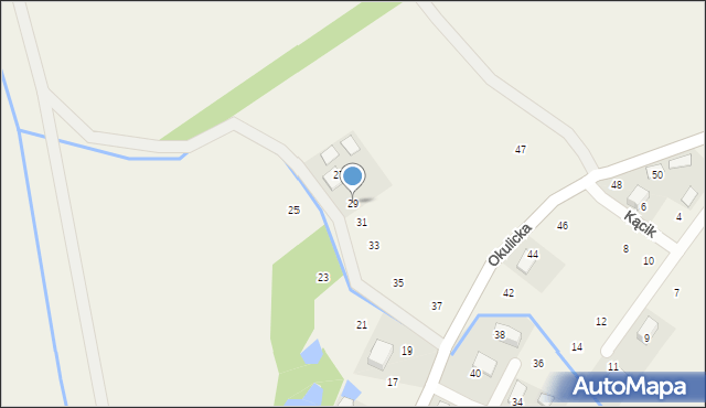 Krzeczów, Okulicka, 29, mapa Krzeczów