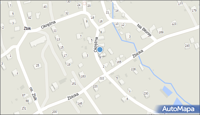 Krzeszowice, Okrężna, 4, mapa Krzeszowice