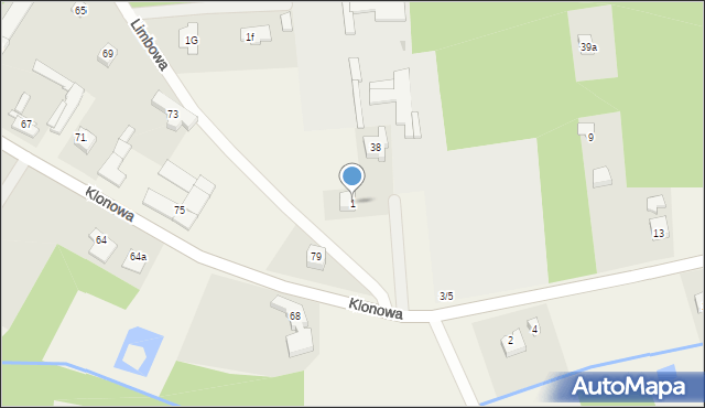 Krzywiec, Okołowicza Konstantego, 1, mapa Krzywiec