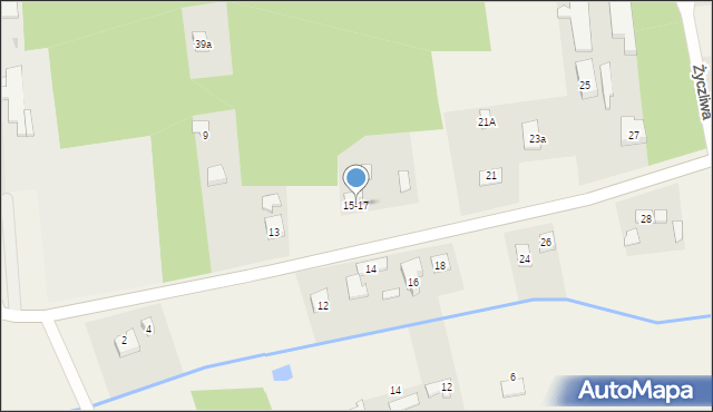 Krzywiec, Okołowicza Konstantego, 15-17, mapa Krzywiec