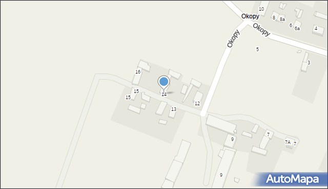 Łambinowice, Okopy, 14, mapa Łambinowice