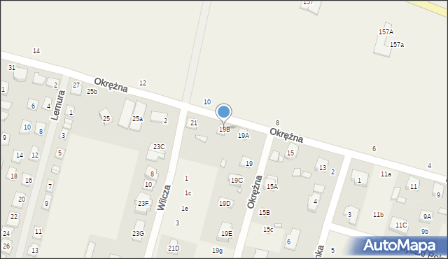 Lesznowola, Okrężna, 19B, mapa Lesznowola