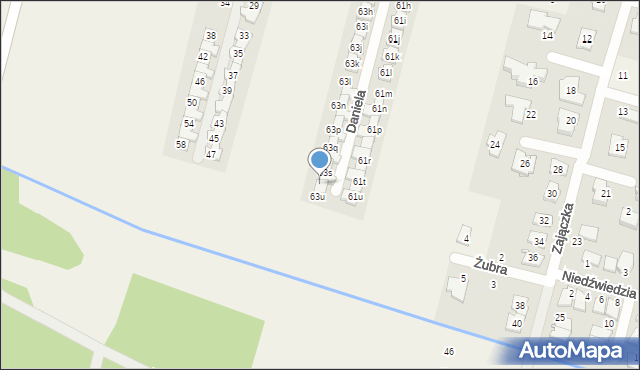 Lesznowola, Okrężna, 63t, mapa Lesznowola