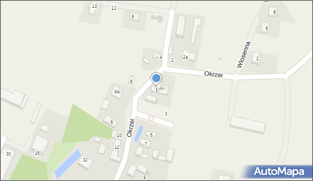 Łukaszowice, Okrzei Stefana, 1, mapa Łukaszowice