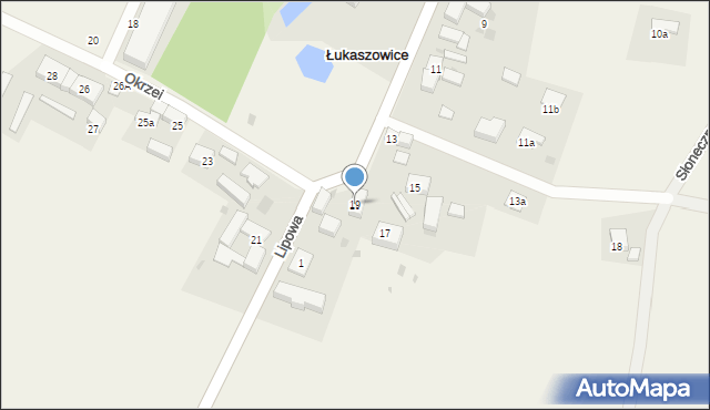 Łukaszowice, Okrzei Stefana, 19, mapa Łukaszowice