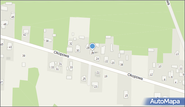 Nowy Janków, Okopowa, 26, mapa Nowy Janków