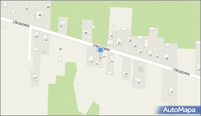 Nowy Janków, Okopowa, 31, mapa Nowy Janków