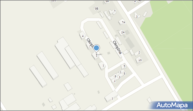 Nowy Modlin, Okrężna, 2, mapa Nowy Modlin