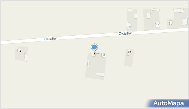 Okalew, Okalew, 7, mapa Okalew