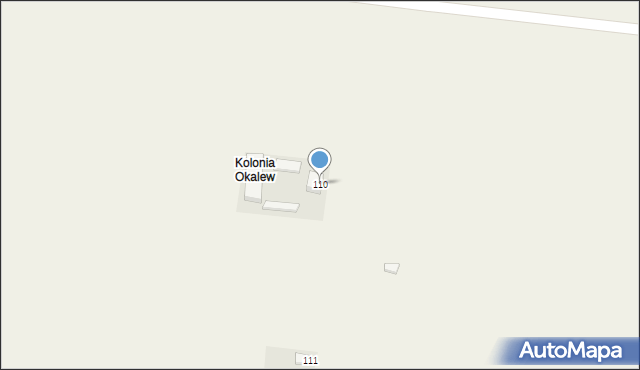 Okalew, Okalew, 110, mapa Okalew