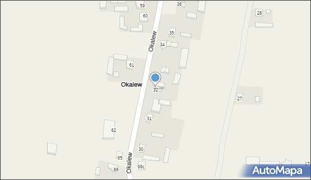 Okalew, Okalew, 32, mapa Okalew