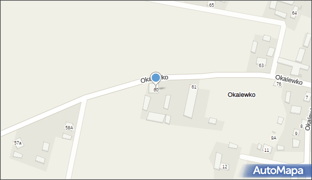 Okalewko, Okalewko, 60, mapa Okalewko