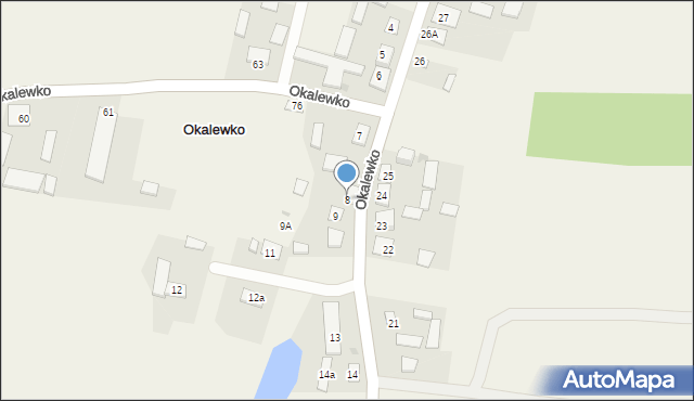 Okalewko, Okalewko, 8, mapa Okalewko