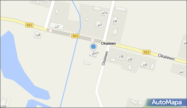 Okalewo, Okalewo, 137, mapa Okalewo