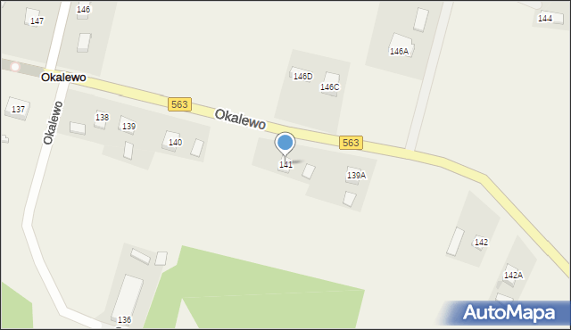 Okalewo, Okalewo, 141, mapa Okalewo